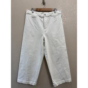 Madewell Emmett Wide Leg Crop White Jean Size 29